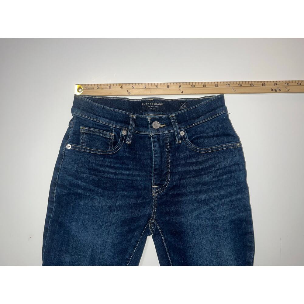 Lucky brand women’s mid rise skinny AVA blue jeans 3 - Picture 7 of 13
